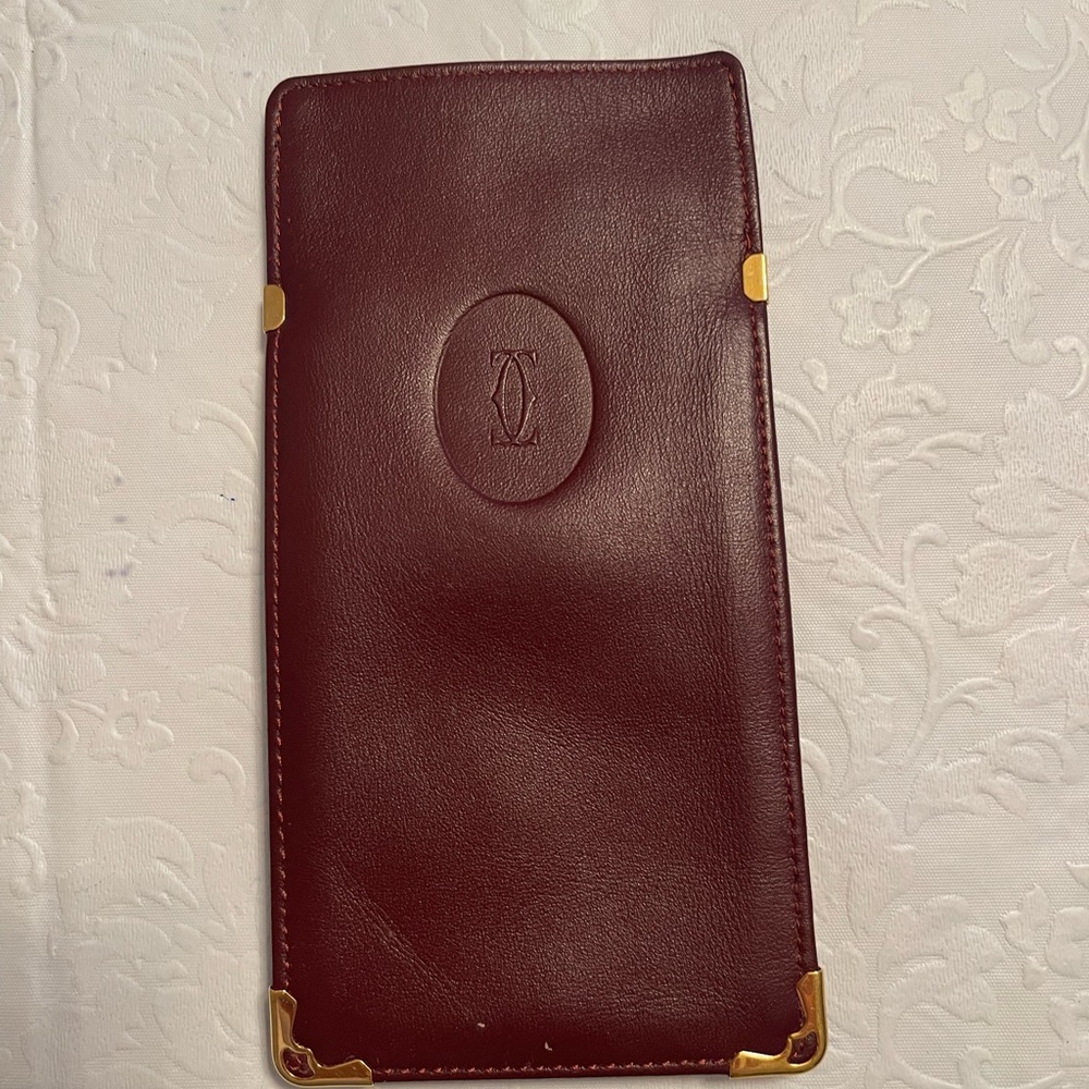 CARTIER LEATHER EYEGLASS CASE